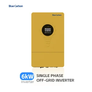 Blue Carbon 48VDC 6000W Hot Selling AC/DC Inverters Single Hybrid Solar Energy System Solar Inverter