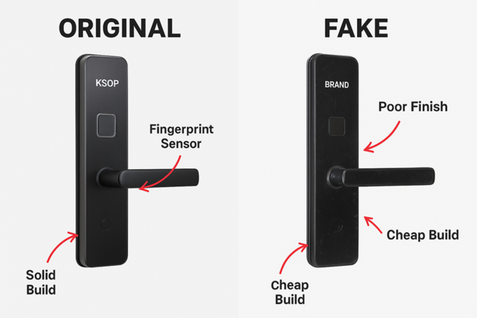 How to Identify a Fake vs Original Smart Door Lock - Solar Installation ...