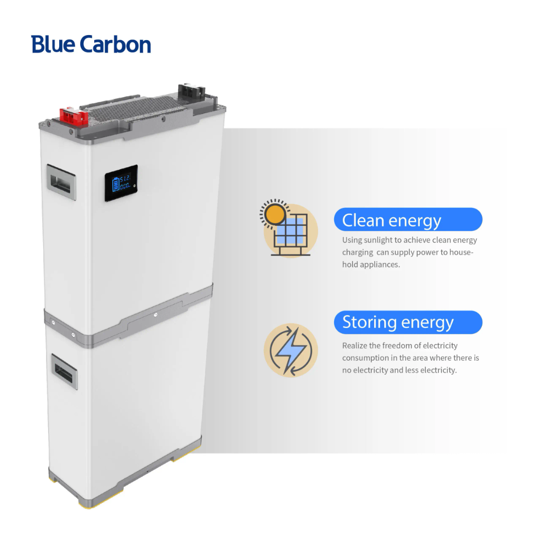 BLUE CARBON STACKABLE 15KWH-300AH/48V ENERGY STORAGE PACK - Image 6