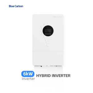 BLUE CARBON 6KVA-48V SOLAR HYBRID INVERTER– All-in-one 6 kW hybrid inverter with integrated MPPT charger — flexible, compact, and reliable for backup and self-consumption.
